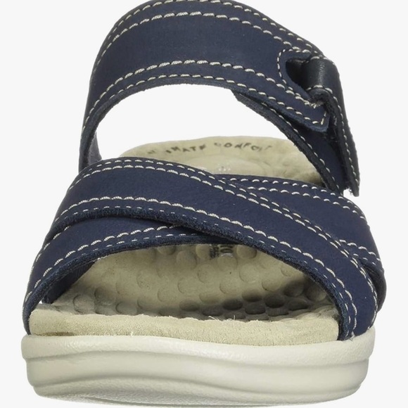 Clark’s Women’s Alexis Art Navy Blue Slide Sandals 10 WIDE - Picture 2 of 4